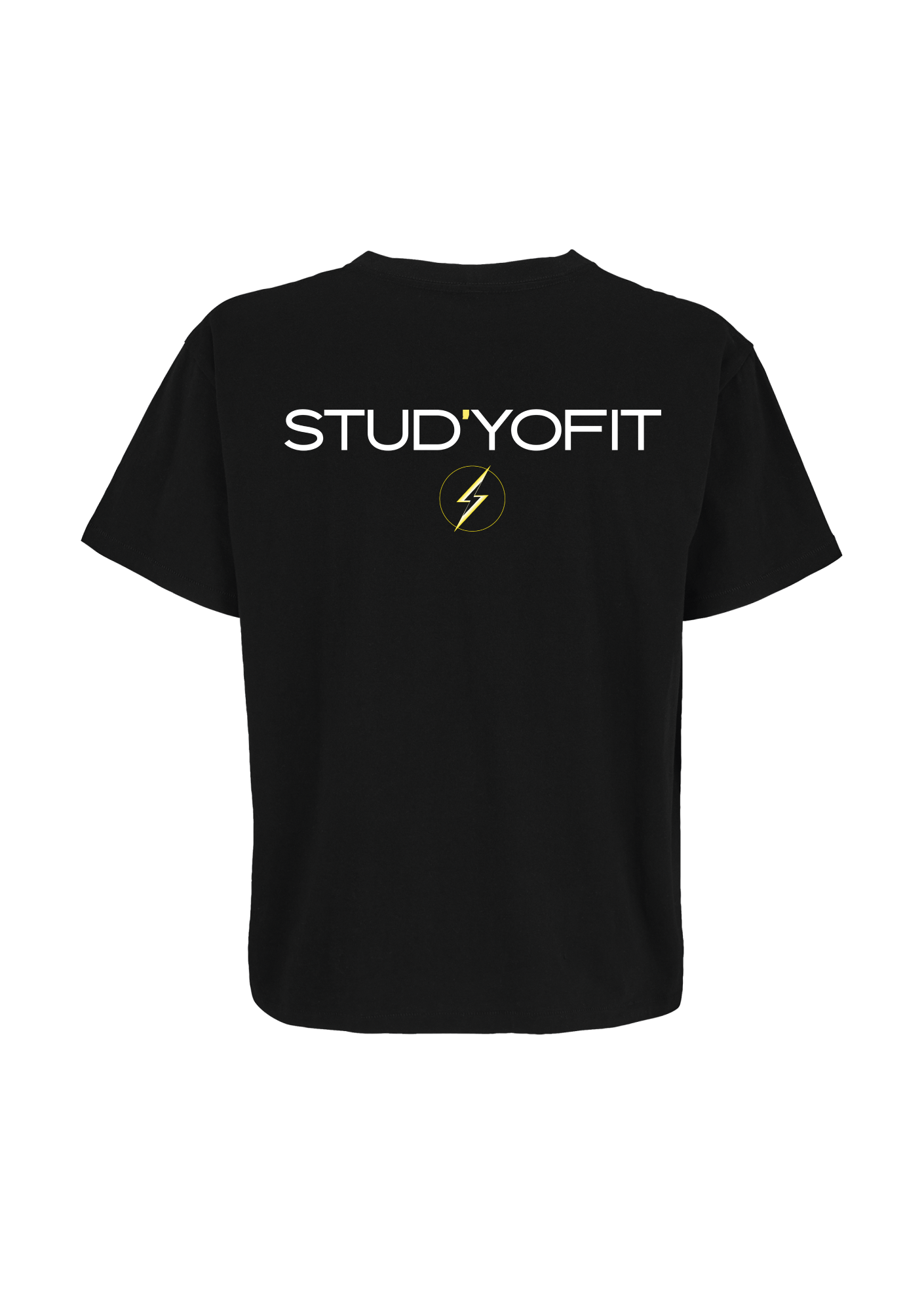 T-shirt Oversize Adulte Noir 039 Stud’YoFit - STFIT39-LOGOSTUDYOFIT-TSHIRTOVERSIZENOIRDOS