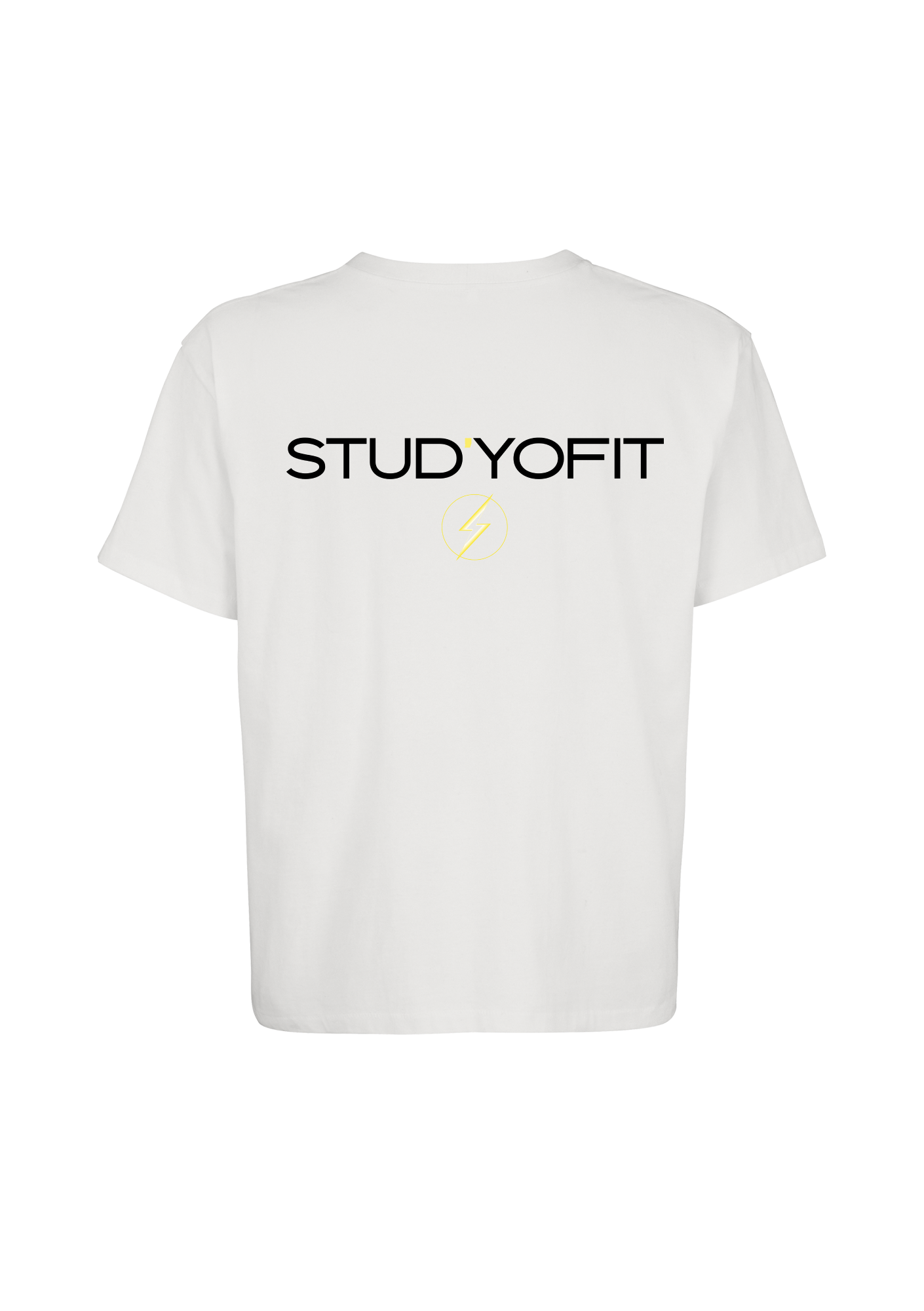 T-shirt Oversize Adulte Blanc 040 Stud’YoFit - STFIT40-LOGOSTUDYOFIT-TSHIRTOVERSIZEBLANCDOS